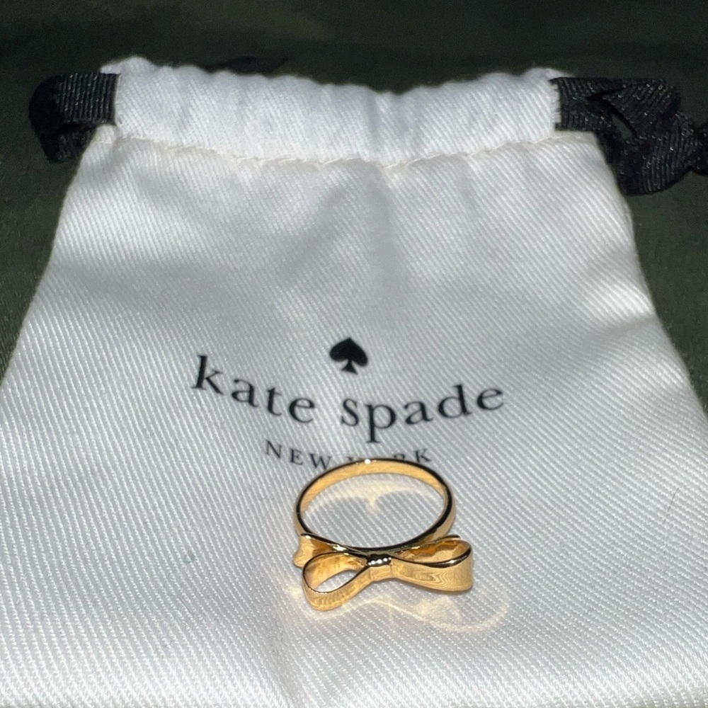 Kate Spade Gold Bow Accent Ring